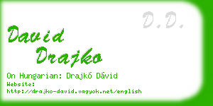 david drajko business card