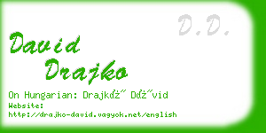 david drajko business card